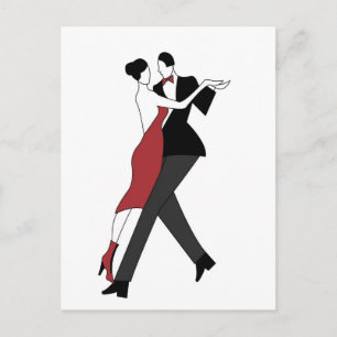 tango dansers briefkaart