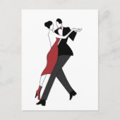 tango dansers briefkaart (Voorkant)