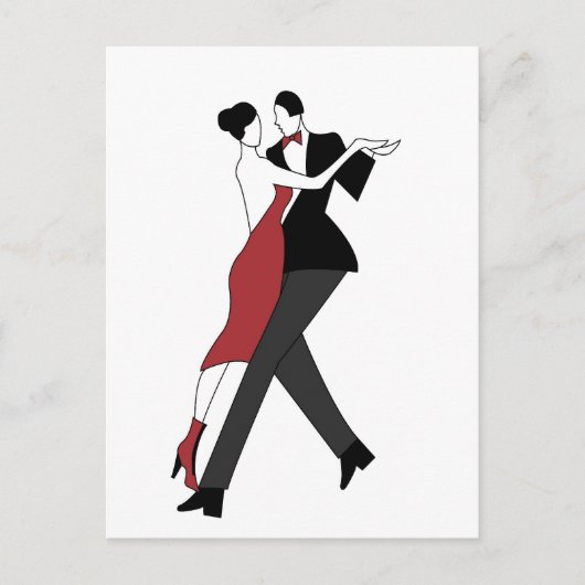 tango dansers briefkaart (Voorkant)