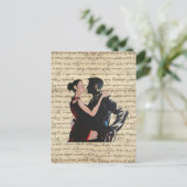 Tango-dansers Briefkaart (Staand voorkant)