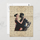 Tango-dansers Briefkaart (Voorkant / Achterkant)