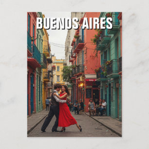 Tango Dansers Buenos Aires Argentinië reizen Briefkaart