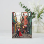Tango Dansers Buenos Aires Argentinië reizen Briefkaart (Staand voorkant)