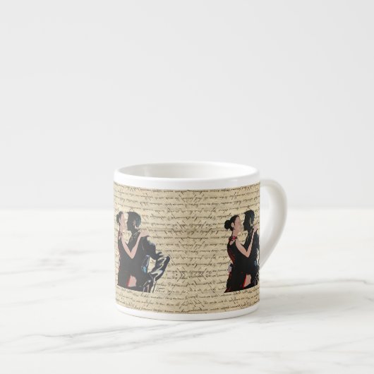 Tango-dansers Espresso Kop (Voorkant rechts)