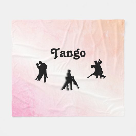 Tango Dansers Fleece Deken (Voorkant (Horizontaal))