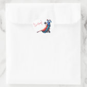 Tango dansers - hand schilderen hart sticker (Tas)