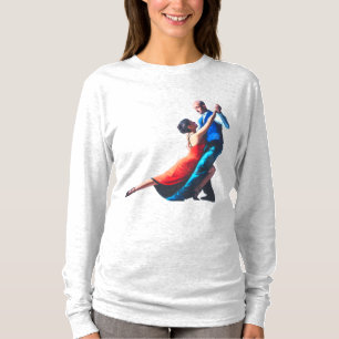 Tango dansers - hand schilderen t-shirt