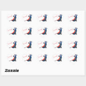 Tango-dansers - handschildering  hart sticker (Vel)