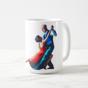 Tango-dansers - handschildering koffiemok