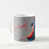 Tango-dansers - handschildering  koffiemok (Voorkant links)