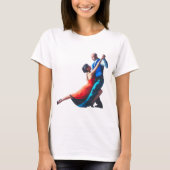 Tango-dansers - handschildering t-shirt (Voorkant)