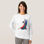 Tango-dansers - handschildering t-shirt (Voorkant volledig)