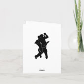 Tango Dansers Kaart Persoonlijke Aangepaste Tekst (Achterkant)