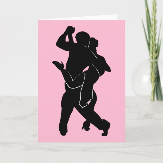 Tango Dansers Kaart Voeg Uw Speciale Tekst Toe (Voorkant)