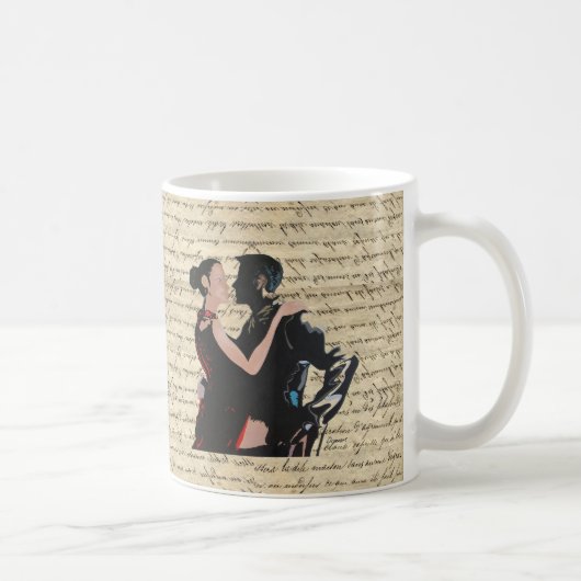 Tango-dansers Koffiemok (Rechts)