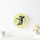 Tango dansers met  stijl ronde klok (Huis)
