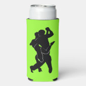 Tango Dansers neon Groene Koelbox Kies Kleuren Seltzer Blikjeskoeler (Seltzer Achterkant)