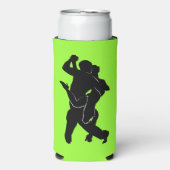 Tango Dansers neon Groene Koelbox Kies Kleuren Seltzer Blikjeskoeler (Seltzer Voorkant)