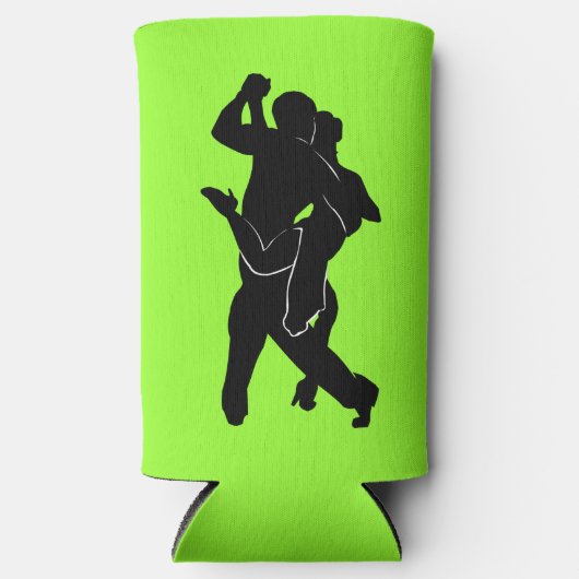 Tango Dansers neon Groene Koelbox Kies Kleuren Seltzer Blikjeskoeler (Voorkant)