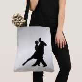 Tango-dansers Silhouet 2 Tote Bag (Dichtbij)