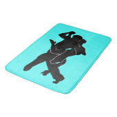Tango Dansers Turquoise badmat - Kies kleur (Gekanteld)