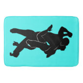Tango Dansers Turquoise badmat - Kies kleur (Voorkant)