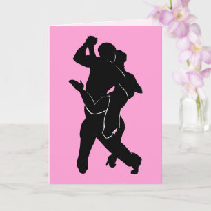 Tango Dansers Verjaardagskaart Gepersonaliseerd Uw Kaart