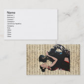 Tango-dansers Visitekaartje (Voorkant / Achterkant)