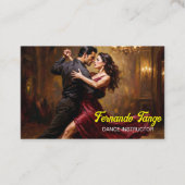 Tango Dansinstructrice Visitekaartje (Voorkant)