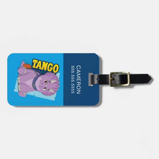 tango | Dino Ranch Bagagelabel (Voorkant horizontaal)