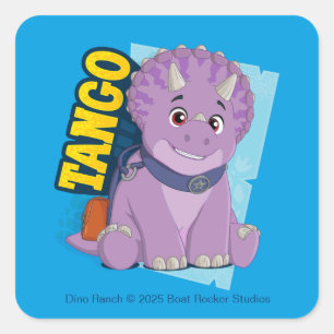tango   Dino Ranch Vierkante Sticker