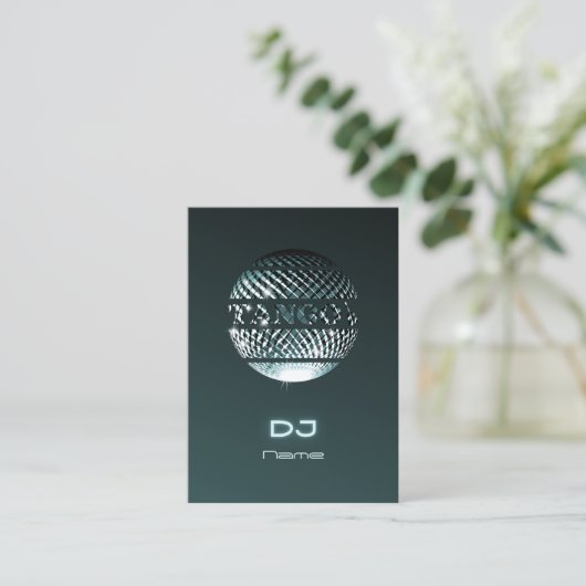 Tango DJ Visitekaartje (Staand voorkant)