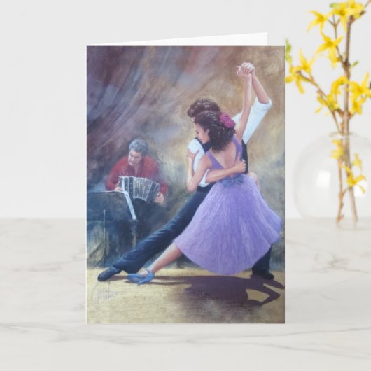 tango fantasie kaart (Gele Bloem)