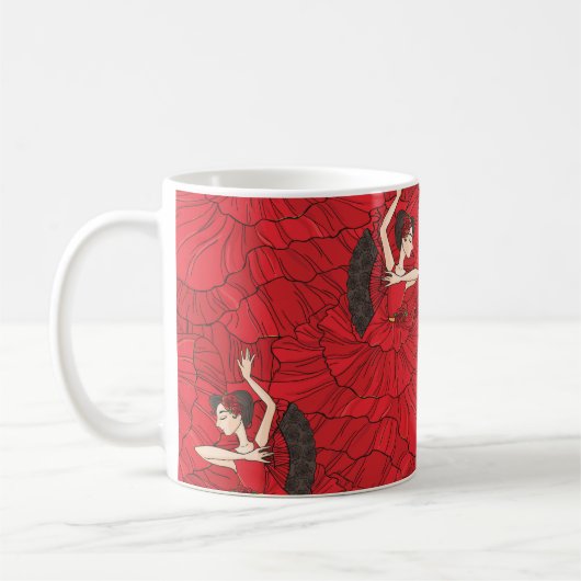 tango flamenco danspatroon koffiemok (Links)