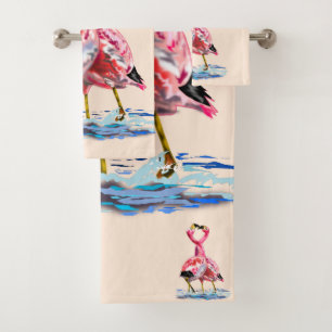 Tango Flamingo 3 Bad Handdoek