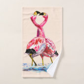 Tango Flamingo 3 Bad Handdoek (Handdoek)