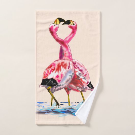 Tango Flamingo 3 Bad Handdoek (Handdoek)