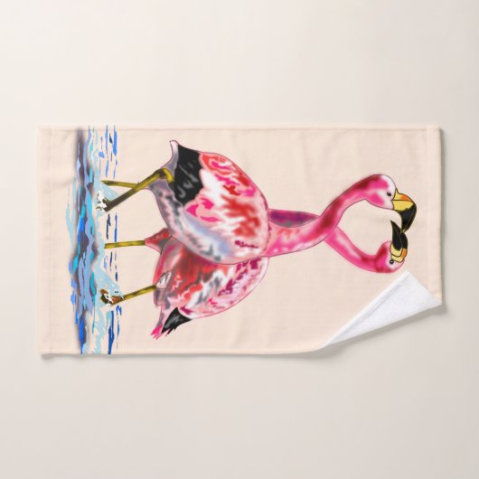 Tango Flamingo 3 Bad Handdoek (Handdoek)