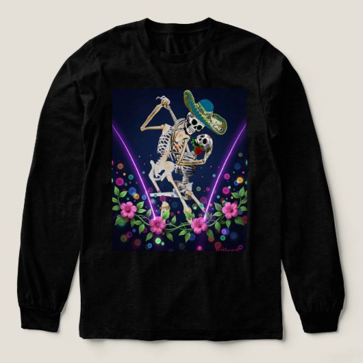 Tango Forever Día de los Muertos Tri-Blend Shirt (Voorkant)