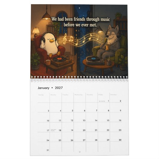Tango Friends kalender (Jan 2027)
