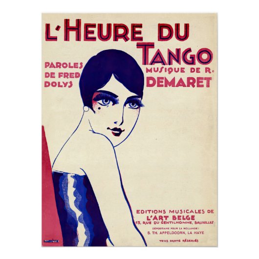 Tango in de jaren twintig perfect poster (Voorkant)