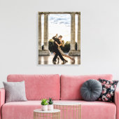 Tango in het park canvas afdruk (Insitu (Woonkamer))