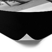 Tango in het Plaza in Buenos Aires - Zwart-wit Poster (Hoek)