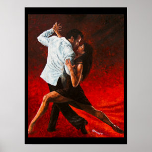 Tango in het rood poster