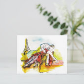 Tango in Parijs Briefkaart (Staand voorkant)