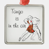 Tango is de lucht metalen ornament (Voorkant)