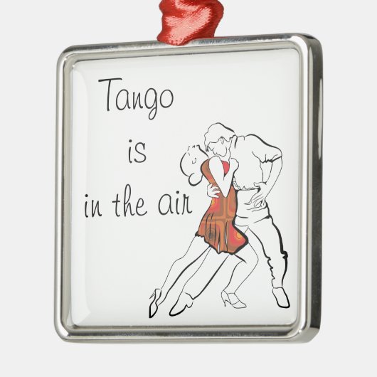 Tango is de lucht metalen ornament (Links)