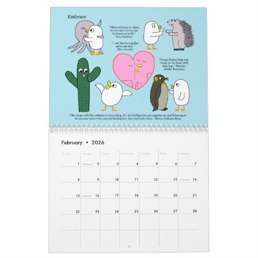 Tango is een gevoel (Tango es un sentimiento) Kalender (Feb 2026)