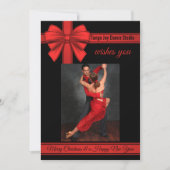 Tango Kerstmis Nieuwjaar Dans Party Uitnodiging (Voorkant)