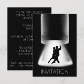 Tango Latijn Dance Modern Vip Uitnodiging (Voorkant / Achterkant)